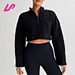 Stay comfy and stylish in our black half zip sweatshirt. Made from soft, durable materials, it's perfect for casual wear. Shop now!